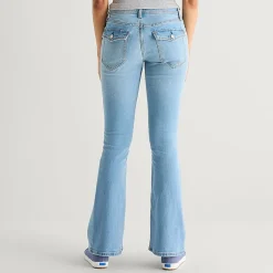 Arizona Womens Juniors Low Rise Bootcut Jean