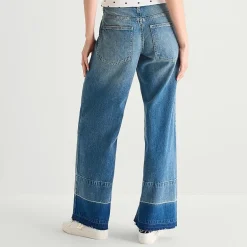 Arizona Womens Juniors Low Rise Baggy Fit Jean