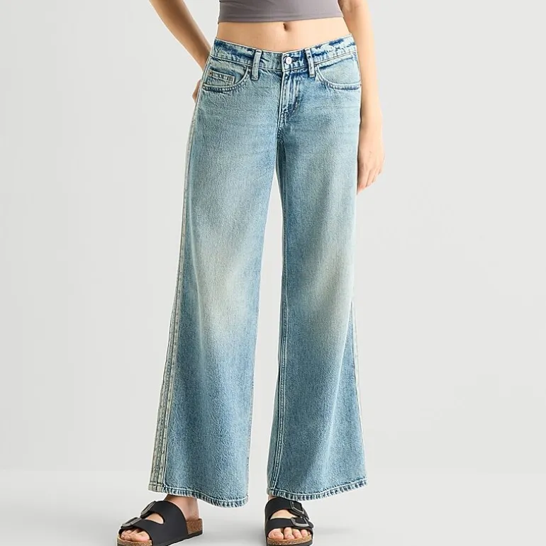 Arizona Womens Juniors Low Rise Baggy Fit Jean