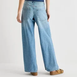 Arizona Womens Juniors Low Rise Baggy Fit Jean