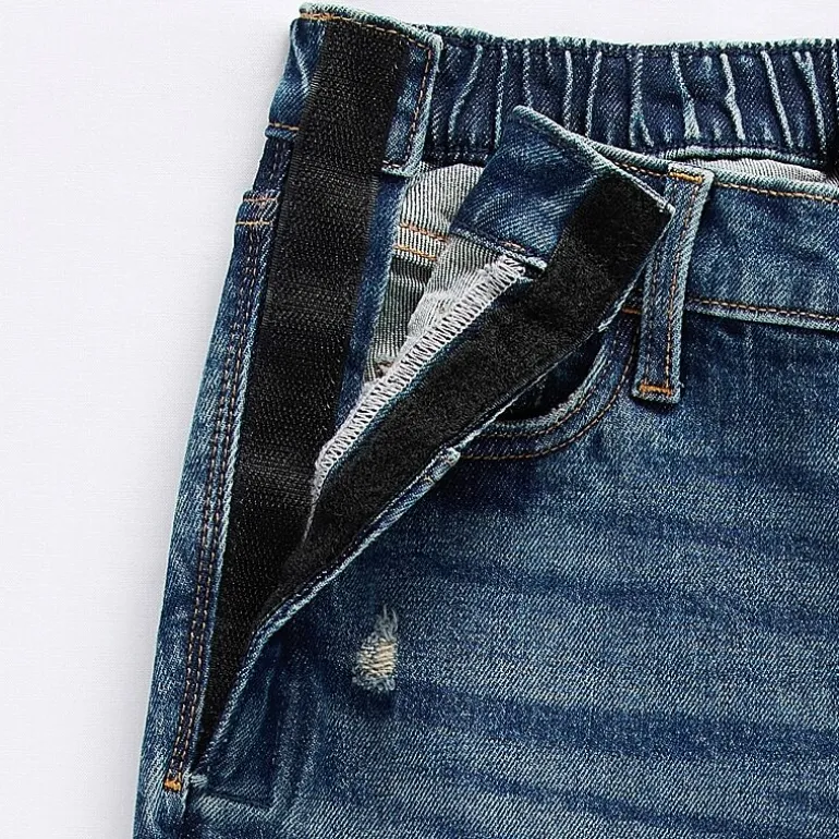Arizona Womens Juniors Low Rise Adaptive Seated Wear Baggy Fit Jean