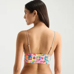 Arizona Womens Juniors Midkini Swimsuit Top
