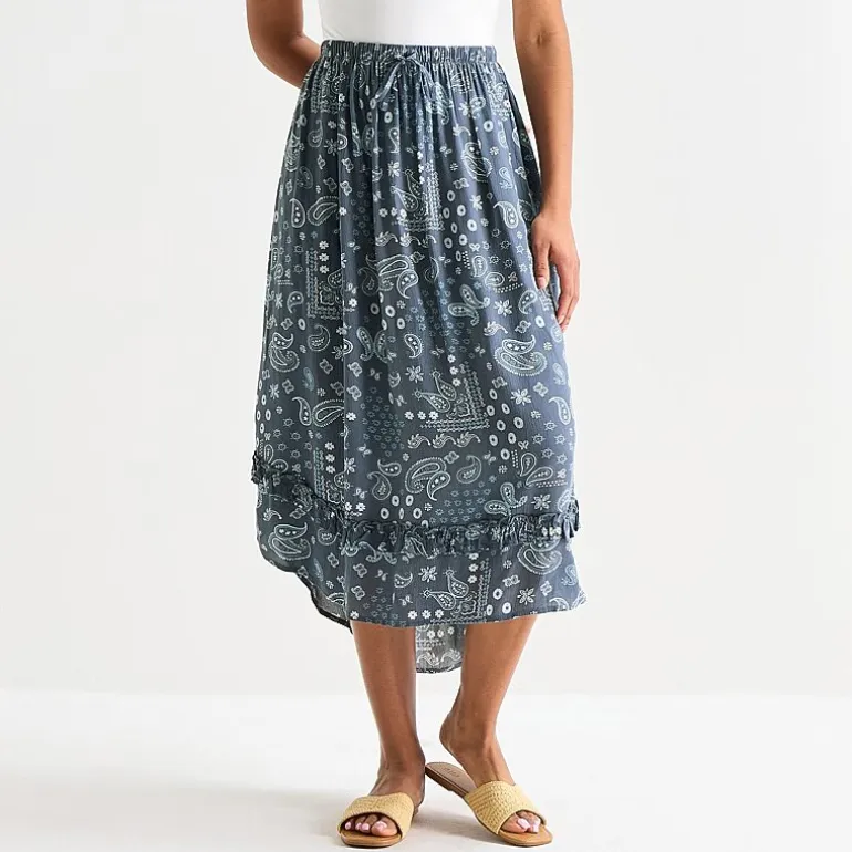 Arizona Womens Juniors Mid Rise Maxi Skirt