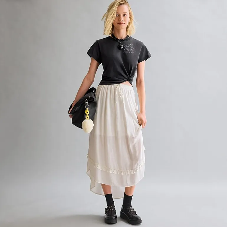 Arizona Womens Juniors Mid Rise Maxi Skirt
