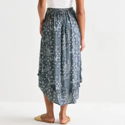 Arizona Womens Juniors Mid Rise Maxi Skirt