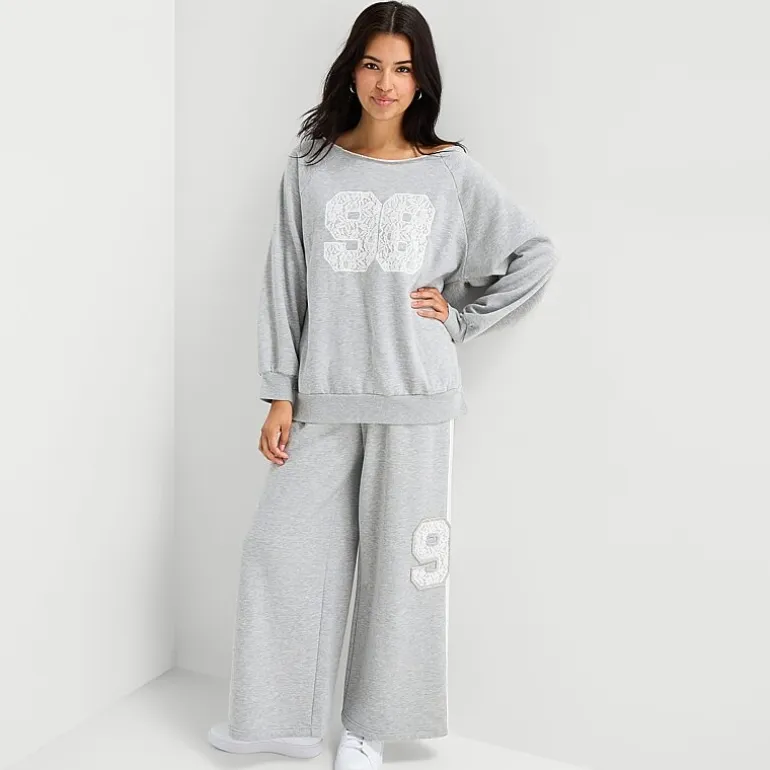 Arizona Womens Juniors Off The Shoulder Long Sleeve Sweatshirt