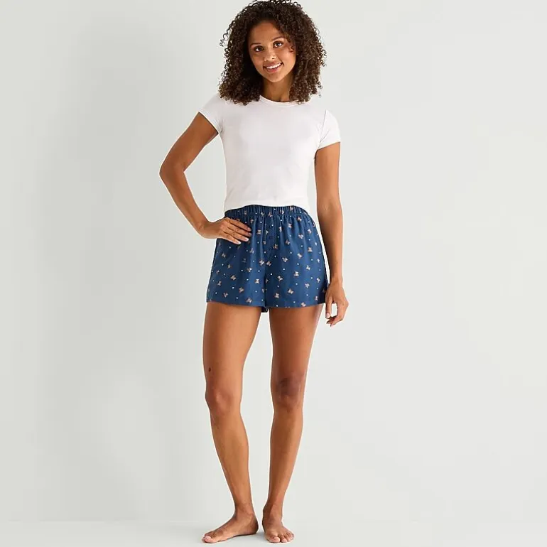 Arizona Womens Juniors Pajama Shorts