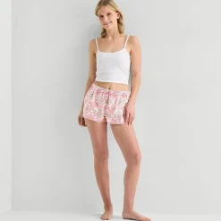 Arizona Womens Juniors Pajama Shorts