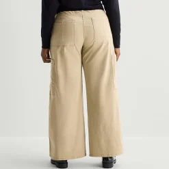 Arizona Womens Juniors Plus Low Rise Cargo Pant