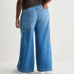 Arizona Womens Juniors Plus Low Rise Baggy Fit Jean