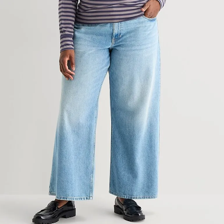 Arizona Womens Juniors Plus Low Rise Baggy Fit Jean