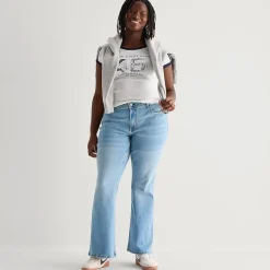 Arizona Womens Juniors Plus Low Rise Bootcut Jean