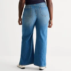 Arizona Womens Juniors Plus Low Rise Bootcut Jean