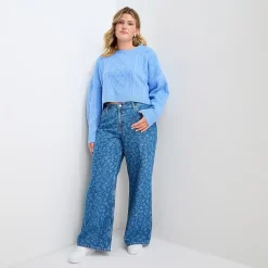 Arizona Womens Juniors Plus Low Rise Baggy Fit Jean