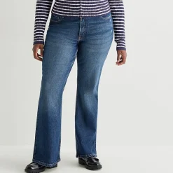 Arizona Womens Juniors Plus Low Rise Bootcut Jean