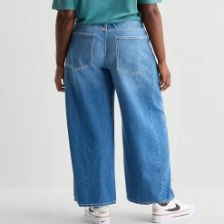 Arizona Womens Juniors Plus Low Rise Barrel Jean