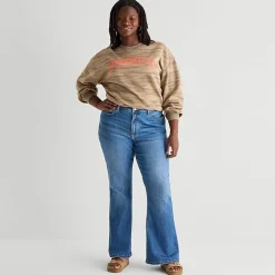 Arizona Womens Juniors Plus Low Rise Bootcut Jean