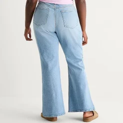 Arizona Womens Juniors Plus Low Rise Bootcut Jean