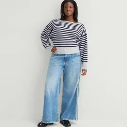 Arizona Womens Juniors Plus Low Rise Baggy Fit Jean