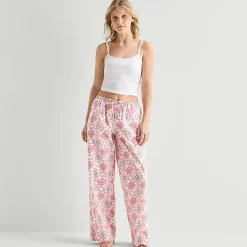 Arizona Womens Juniors Poplin Pajama Pants