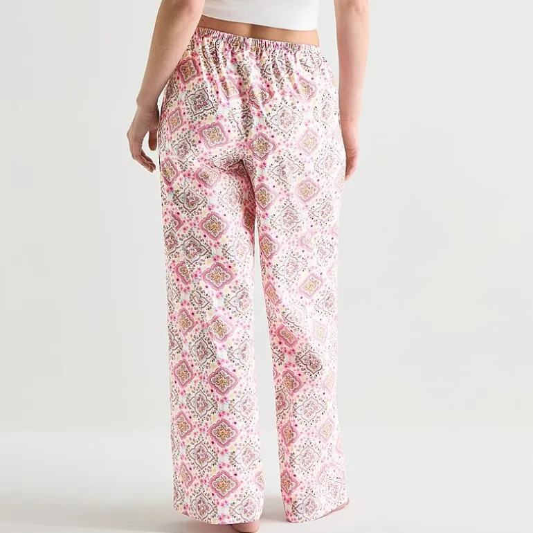 Arizona Womens Juniors Poplin Pajama Pants