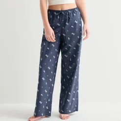 Arizona Womens Juniors Poplin Pajama Pants