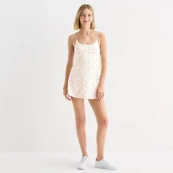 Arizona Womens Juniors Scoop Neck Sleeveless Active Tennis Dress
