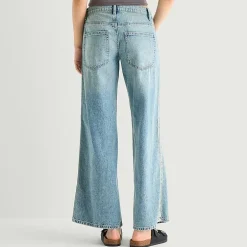Arizona Womens Juniors Short Low Rise Baggy Fit Jean