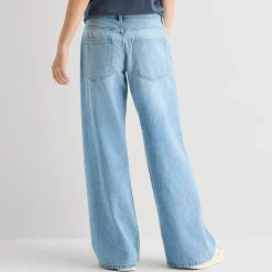 Arizona Womens Juniors Short Low Rise Baggy Fit Jean