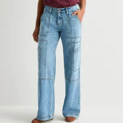 Arizona Womens Juniors Short Low Rise Baggy Fit Jean