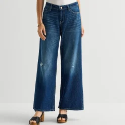 Arizona Womens Juniors Short Low Rise Baggy Fit Jean