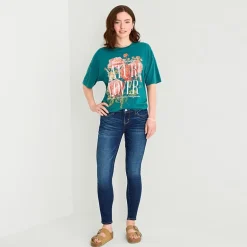 Arizona Womens Juniors Short Skinny Fit Jean
