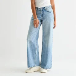 Arizona Womens Juniors Short Low Rise Baggy Fit Jean