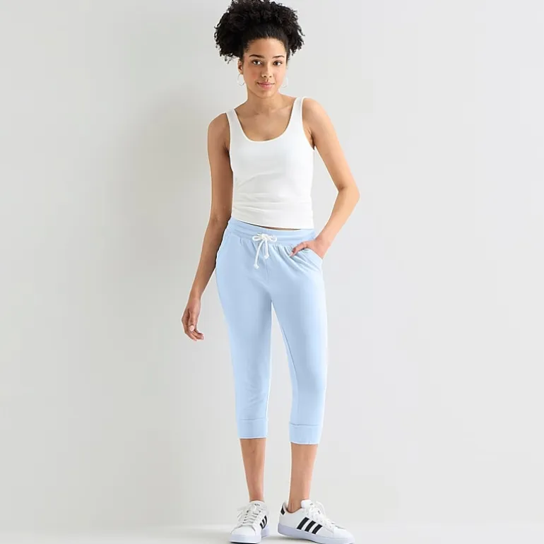 Arizona Womens Juniors Skinny Mid Rise Lounge Pant