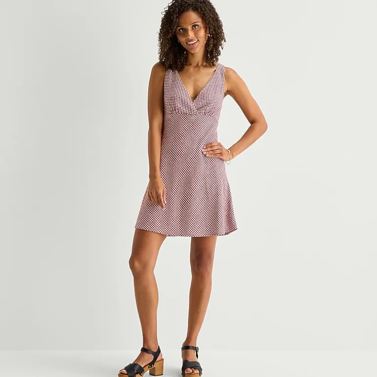 Arizona Womens Juniors Sleeveless Babydoll Dress