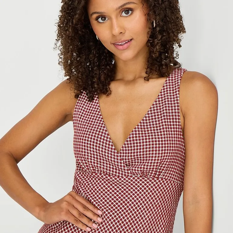 Arizona Womens Juniors Sleeveless Babydoll Dress