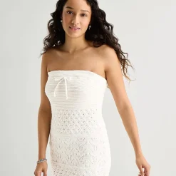 Arizona Womens Juniors Sleeveless Midi Sweater Dress