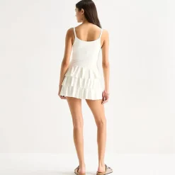 Arizona Womens Juniors Sleeveless Skater Dress