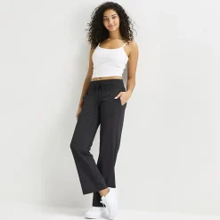 Arizona Womens Juniors Straight Mid Rise Lounge Pant