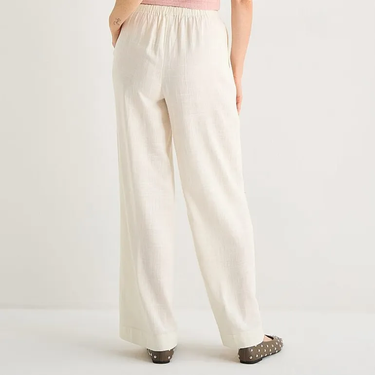 Arizona Womens Juniors Straight Low Rise Drawstring Pant