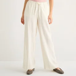 Arizona Womens Juniors Straight Low Rise Drawstring Pant