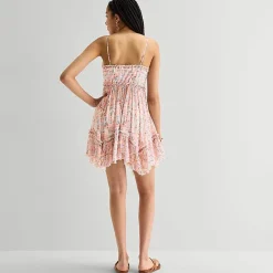 Arizona Womens Juniors Sweetheart Neck Sleeveless Sundress