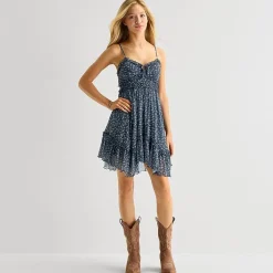 Arizona Womens Juniors Sweetheart Neck Sleeveless Sundress