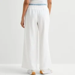 Arizona Womens Juniors Wide Leg Mid Rise Sweatpant