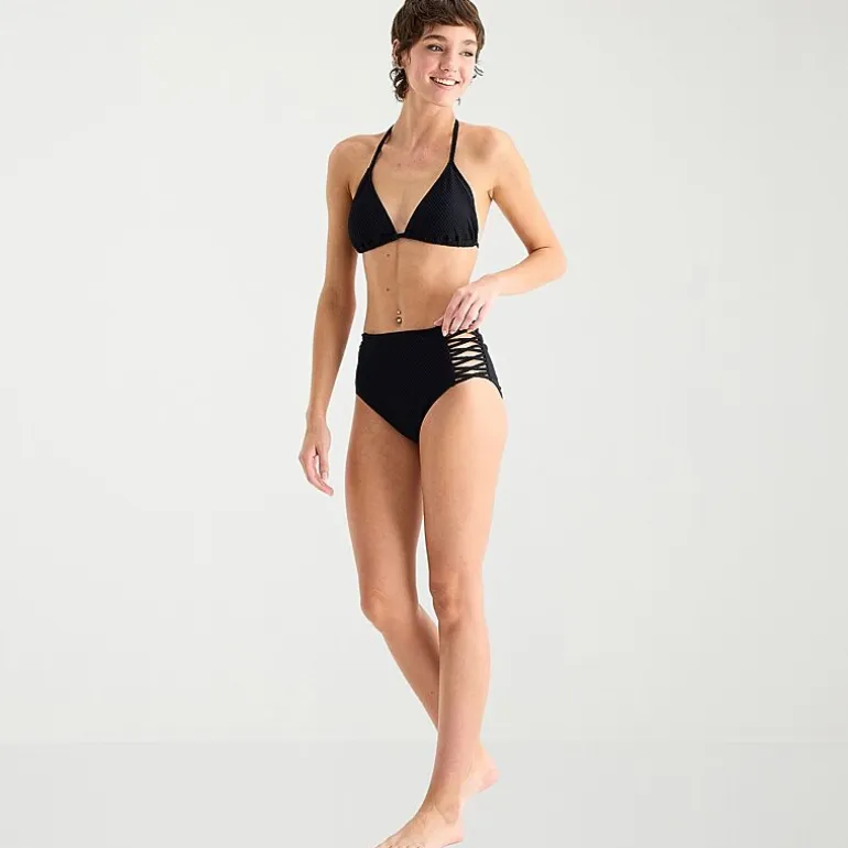 Arizona Womens Lined Juniors Moderate Coverage High Waist Bikini Swimsuit Bottom