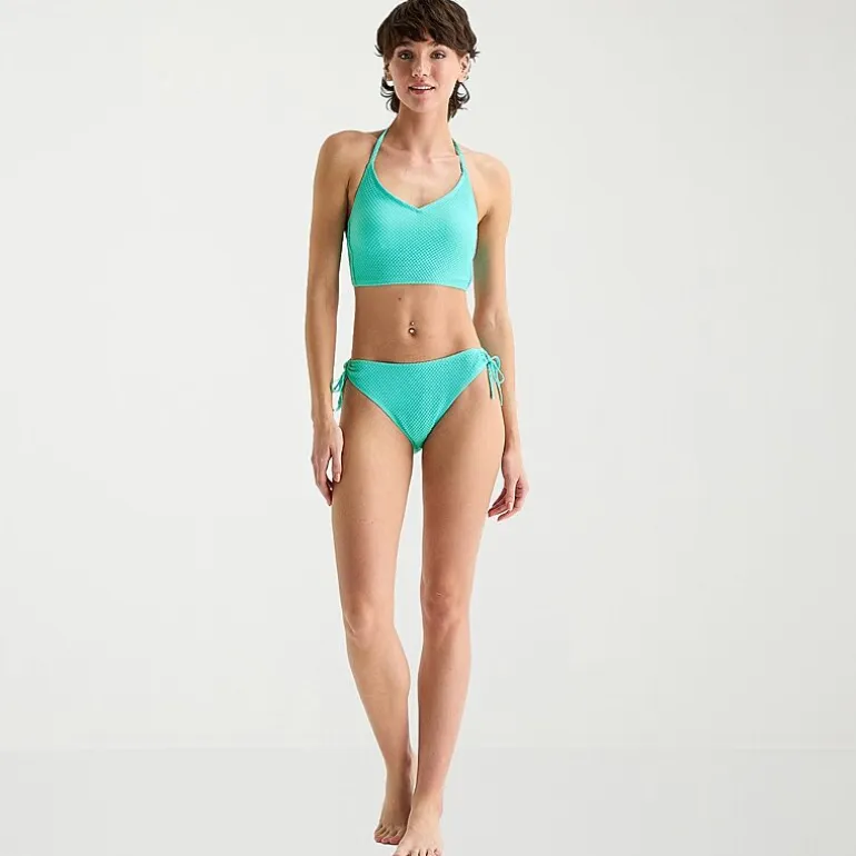Arizona Womens Lined Textured Juniors Cheeky Hipster Bikini Swimsuit Bottom