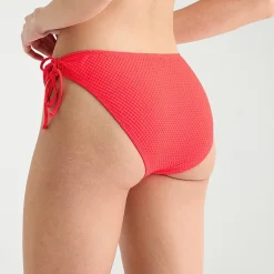 Arizona Womens Lined Textured Juniors Cheeky Hipster Bikini Swimsuit Bottom