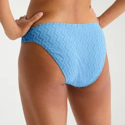Arizona Womens Lined Textured Chevron Juniors Cheeky Hipster Bikini Swimsuit Bottom