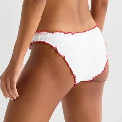 Arizona Womens Lined Textured Juniors Cheeky Hipster Bikini Swimsuit Bottom