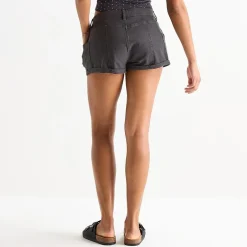 Arizona Womens 1 1/2" Low Rise Juniors Stretch Fabric Chino Short